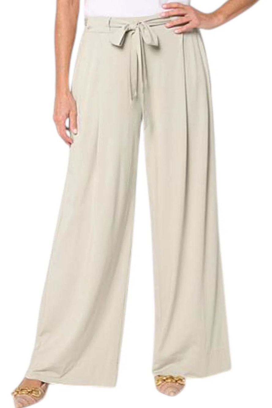 WynneLayers Women's Sorona Jersey Knit Full Length Pant Gray - Regular
